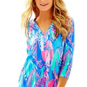 Lilly Pulitzer Ali Dress in Bay Blue Out to Sea